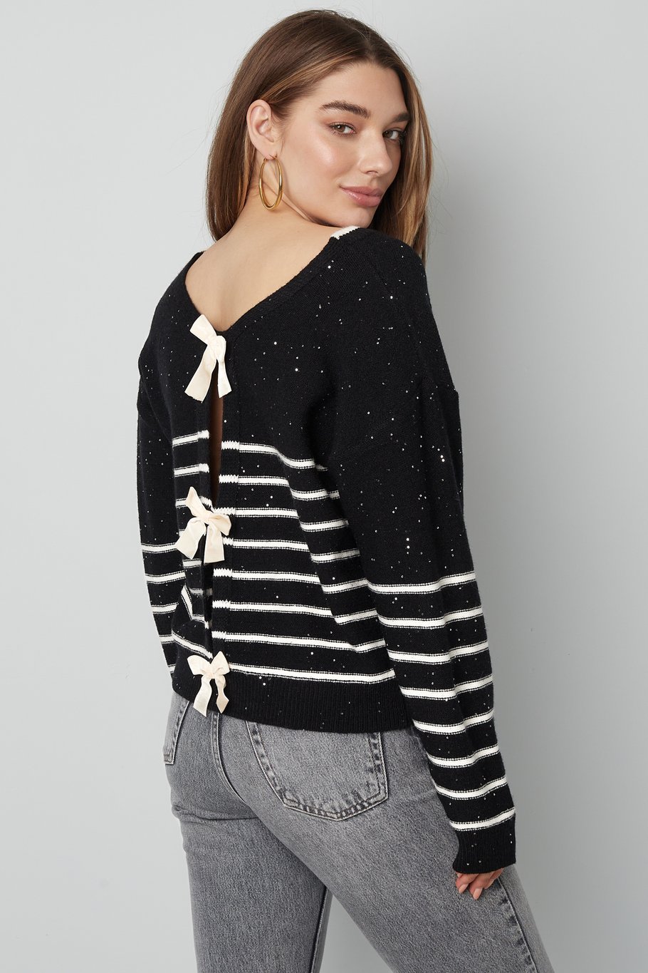 Cardigan Bow Delight - rosso Immagine9